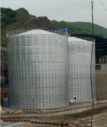 临沧粮食钢板仓的安装全过程不用热焊接